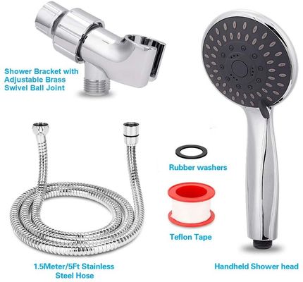 Insieme del rubinetto di miscelatore della doccia del bagno di 5 spruzzi, corredo di disposizione della doccia di 19cm Chrome